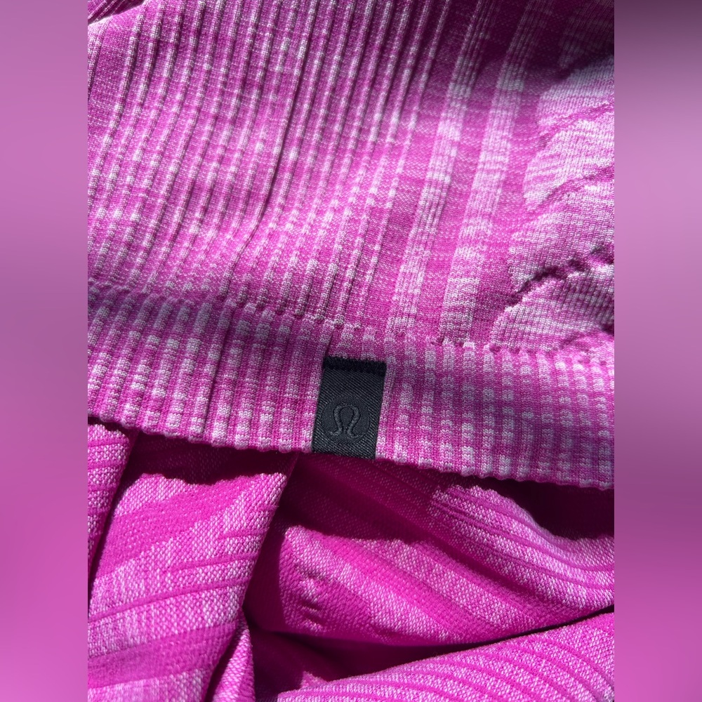 EUC Lululemon Rest Less Pullover Heathered Ultraviolet Purple Long Sleeve Sz 10 - Picture 13 of 13